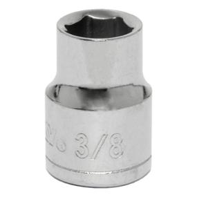 DADO HEXAGONAL 3/8" CUADRO 3/8" ACERO CROMADO