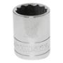 DADO 22 MM CUADRO 1/2" 12 PUNTAS ACERO CROMADO