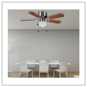 VENTILADOR DE TECHO MIDDLETON 42" PARA INTERIOR NÍQUEL
