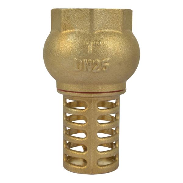 VÁLVULA DE PIE 1" DE LATÓN 125 PSI