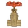 VÁLVULA DE COMPUERTA DE 1/2" LATÓN
