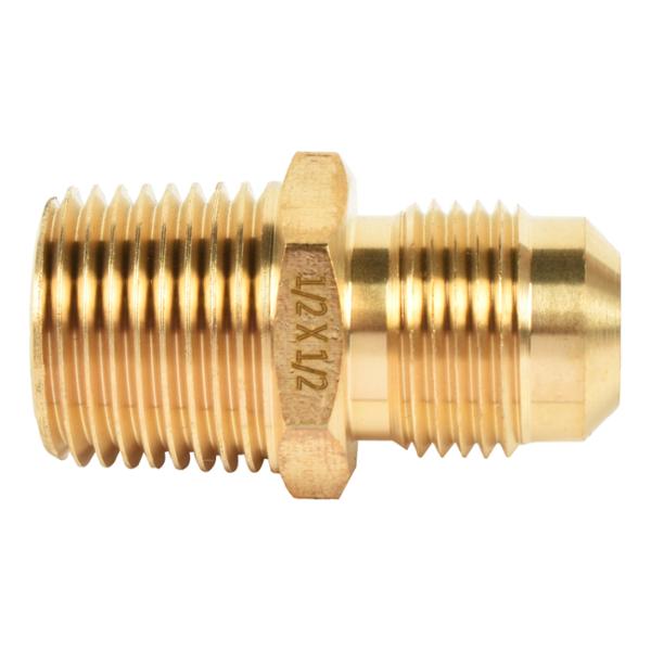 NIPLE TERMINAL LATÓN DE 3/8" X 1/2" MACHO