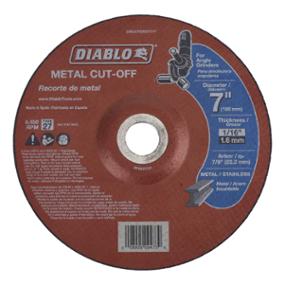 DISCO DE CORTE METAL PARA ESMERILADORA ANGULAR 7"