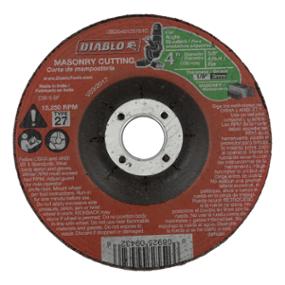 DISCO ABRASIVO PARA MAMPOSTERIA ESMERILADORA 4" OXIDO DE ALUMINIO