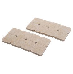 ALMOHADILLAS DE FIELTRO 2.5 CM CAFÉ CON 48 PIEZAS