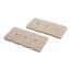 ALMOHADILLAS DE FIELTRO 2.5 CM CAFÉ CON 48 PIEZAS