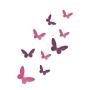 MARIPOSAS 3D PARA PARED DISEÑO FULL MORADO Y ROSA 9 PIEZAS