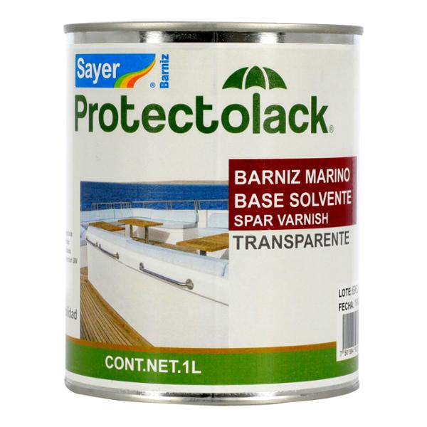 BARNIZ MARINO BASE SOLVENTE PARA MUEBLES SEMI MATE PROTECCIÓN UV 1 L
