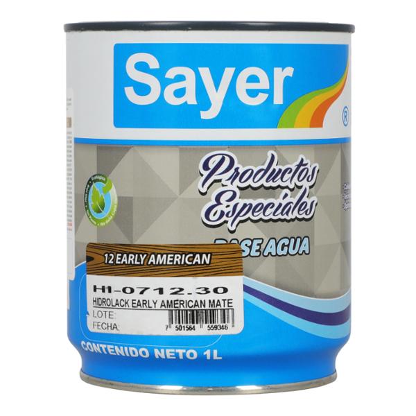 TINTA PARA MADERA BASE AGUA MATE EXTERIOR EARLY AMERICAN 1 L