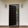 PUERTA EXTERIOR BATIENTE 96 X 217 CM DERECHA CHOCOLATE ACERO