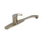 LLAVE PARA FREGADERO MONOMANDO NÍQUEL SATINADO MANERAL TIPO PALANCA 8" ANTIOXIDACIÓN