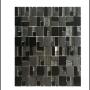 MALLA CUATTRO BLACK TIPO MOSAICO 30 X 30 CM VIDRIO Y CERÁMICA 1 PIEZA