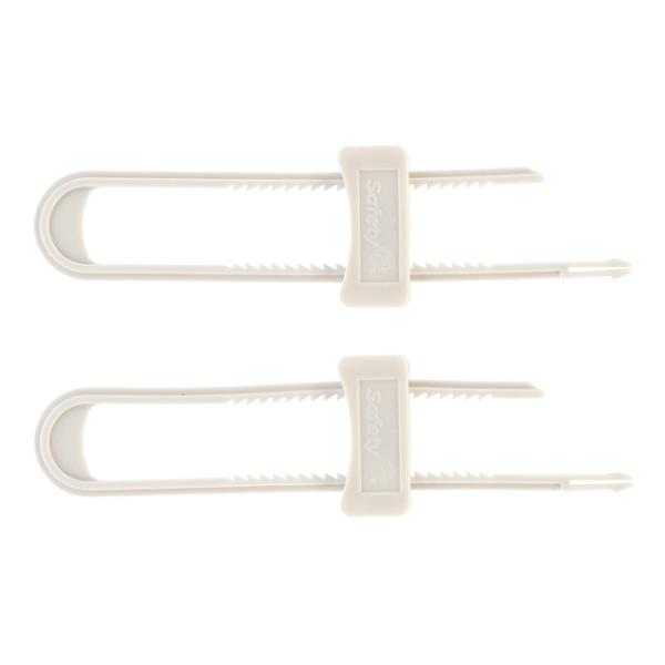 SEGURO DESLIZABLE PARA ALACENA PLÁSTICO 13.97 CM 2 PIEZAS