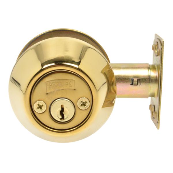 CERROJO CILINDRO LLAVE BRILLANTE METAL