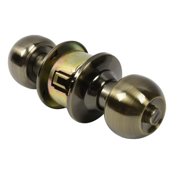 POMO CILÍNDRICA RECAMARA REVERSIBLE METAL LATÓN ANTIGUO