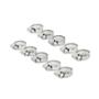 ABRAZADERA AJUSTABLE DE 1.15 A 2.2 CM PLATA EVERBILT 10 PIEZAS