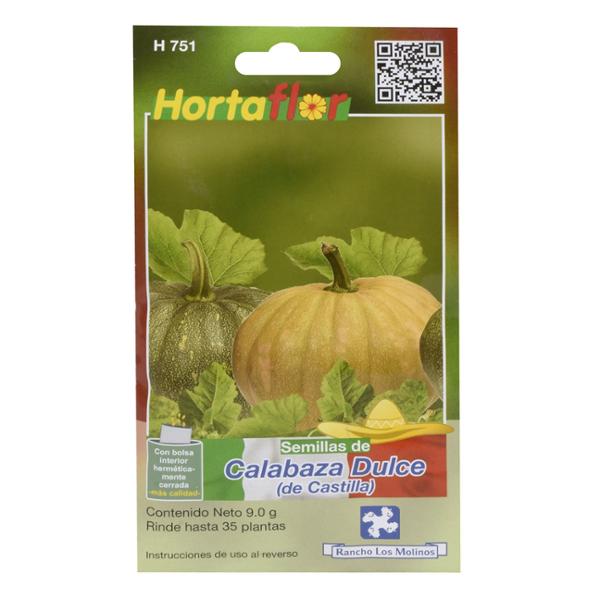 SEMILLAS DE CALABAZA DULCE 9 GR HORTAFLOR