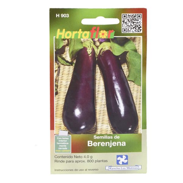SEMILLAS DE BERENJENA 4 GR HORTAFLOR