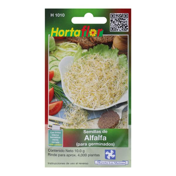 SEMILLAS DE ALFALFA PARA GERMINADOS 10 GR AMARILLO HORTAFLOR