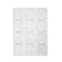 TOPES DE GOMA ANTI-IMPACTO SCOTCH, REDONDO, TRANSPARENTE, 21 MM, 12 UND