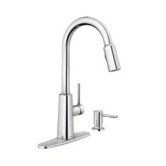 MEZCLADORA EXTENSIBLE CURVA PARA COCINA NORI 40.5 X 19.5 X 10.4 CM CROMADO MOEN