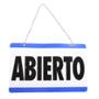 LETRERO PLÁSTICO DE "ABIERTO/CERRADO 15 X 24 CM