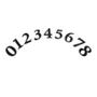 NÚMEROS DIMENSIONALES DE PLÁSTICO 6.04 CM 30 PIEZAS