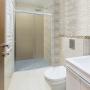 CANCEL PARA BAÑO DOBLE CORREDIZO PERFIL ALUMINIO VIDRIO TRANSPARENTE 156 A 160 X 187 CM