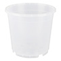 MACETA DE PLÁSTICO REDONDA CHICA TRANSPARENTE 17 CM PARA ORQUÍDEAS