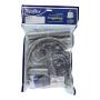 PAQUETE PARA INSTALACIÓN DE FREGADERO UNA TARJA 40.9 X 6.5 X 31.2 CM PLATA COFLEX