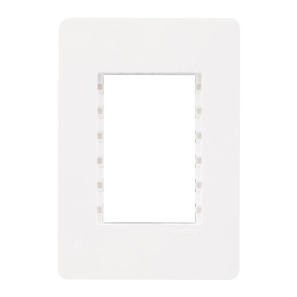 PLACA DE PARED 3 MÓDULOS BLANCO