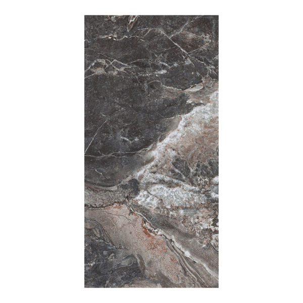 MURO CERÁMICA VESUBIO 25 X 50 CM GRIS TIPO MÁRMOL CAJA CON 1.5 M2