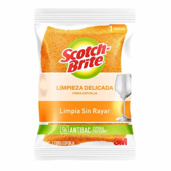 FIBRA ESPONJA CERO RAYAS SCOTCH-BRITE GRANDE NARANJA 3M
