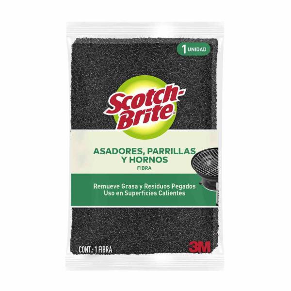 FIBRA PARA HORNOS Y PARRILLAS SCOTCH-BRITE NEGRO 3M