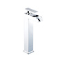 LLAVE PARA LAVABO MONOMANDO CROMO A LAVABO CUELLO ALTO CARTUCHO CERÁMICO