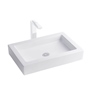 OVALÍN PARA BAÑO DE SOBREPONER BLANCO RECTANGULAR 60 X 40 CM BARBADOS