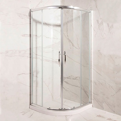 CANCEL PARA BAÑO ESQUINERO VIDRIO TRANSPARENTE 90 X 90 CM X 1.9 M