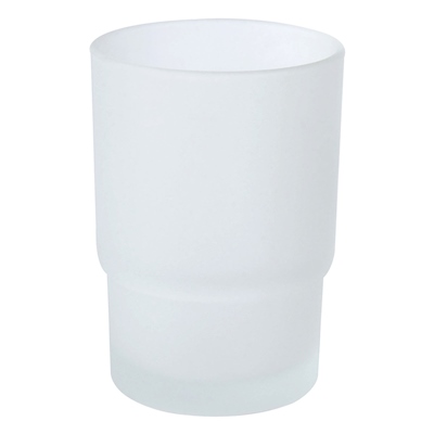 VASO CEPILLERO DE VIDRIO ESMERILADO FLOWELL