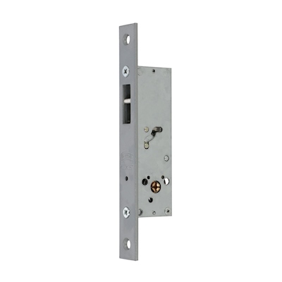 CERRADURA PARA PUERTAS Y VENTANAS CORREDIZAS DE ALUMINIO X-455 REVERSIBLE ACERO INOXIDABLE