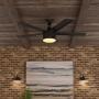 VENTILADOR DE TECHO MERWRY 52" LED INTEGRADO PARA INTERIOR NEGRO