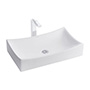 OVALÍN PARA BAÑO DE SOBREPONER BLANCO RECTANGULAR 66 X 39 CM DUBLIN