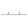 CORTINERO AJUSTABLE DE 76 A 122 CM PLATA