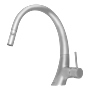 LLAVE PARA FREGADERO MONOMANDO CROMO CURVO 14" CABEZAL RETRÁCTIL MAGNÉTICO