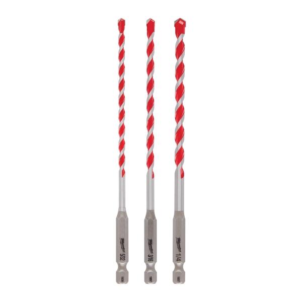 JUEGO DE BROCAS PARA MARTILLO-PERFORADOR 3 PIEZAS
