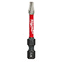 PUNTA DE IMPACTO SHOCKWAVE TORX T20 MILWAUKEE ACERO DE 2 PULGADAS
