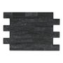 MURO CERÁMICA CUARCITA 34 X 50 CM NEGRO TIPO PIEDRA CAJA CON 1.20 M2