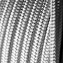 CABLE ELÉCTRICO TEXTIL CALIBRE 18 AWG GRIS POR METRO DECORATIVO