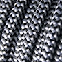 CABLE ELÉCTRICO TEXTIL CALIBRE 18 AWG NEGRO 1M ZEBRA