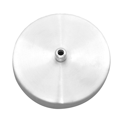 CANOPE DE 1 ORIFICIO DE ALUMINIO PLATA LUMA
