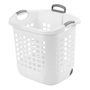 CESTO PARA ROPA DE PLÁSTICO 53.7 X 42.5 X 56.2 CM BLANCO